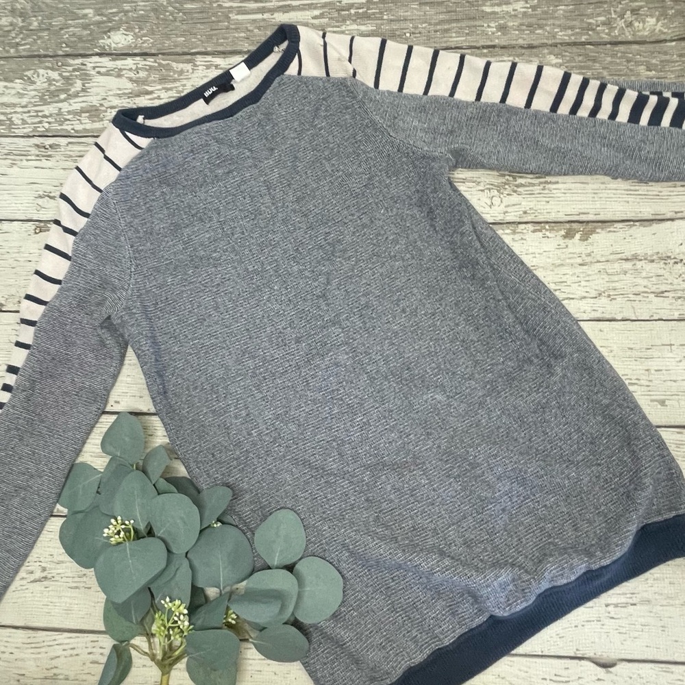 BDG Long Sleeve Striped Sleeve Sweater